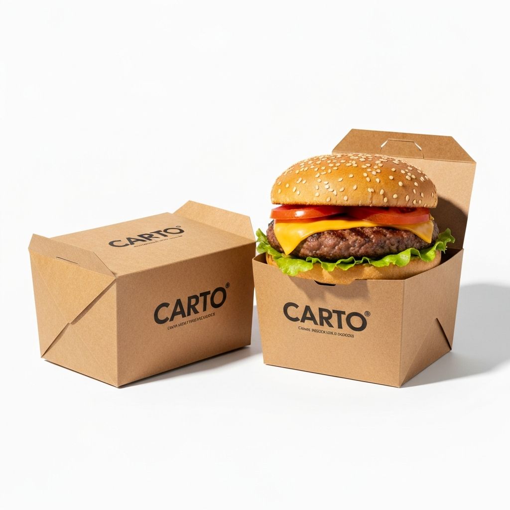 Cajas de hamburguesas